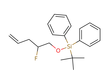 Molecular Structure of 645413-03-2 (Silane, (1,1-dimethylethyl)[(2-fluoro-4-pentenyl)oxy]diphenyl-)