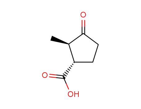 trans-2-methyl-3-oxocyclopentane carboxylic acid