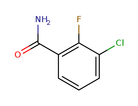 Molecular Structure of 104326-94-5 (3-CHLORO-2-FLUOROBENZAMIDE)
