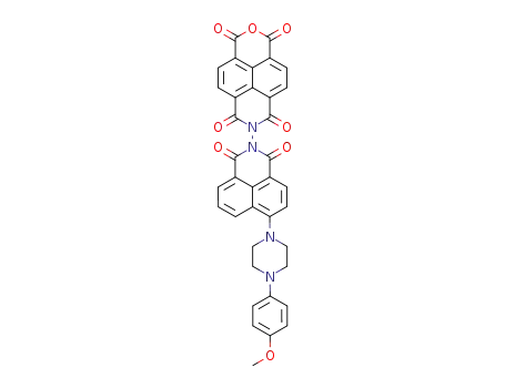 7-{6-[4-(4-methoxy-phenyl)-piperazin-1-yl]-1,3-dioxo-1<i>H</i>,3<i>H</i>-benzo[<i>de</i>]isoquinolin-2-yl}-2-oxa-7-aza-pyrene-1,3,6,8-tetraone