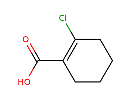 Molecular Structure of 56475-13-9 (2-CHLOROCYCLOHEX-1-ENE-1-CARBOXYLIC ACID)