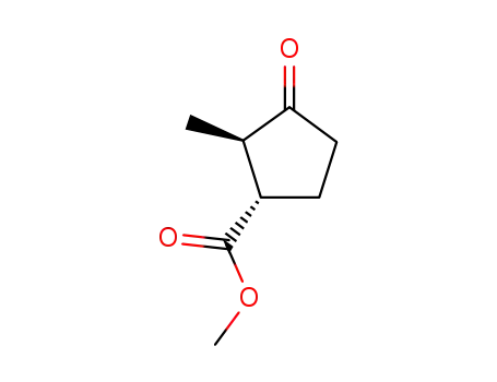 Cyclopentanecarboxylic acid, 2-methyl-3-oxo-, methyl ester, (1S,2R)- (9CI)