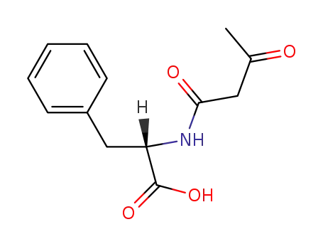 Molecular Structure of 17667-55-9 (L-Phenylalanine, N-(1,3-dioxobutyl)-)