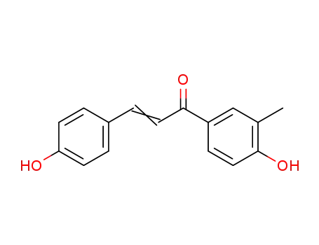 Molecular Structure of 2910-75-0 (1-(4-hydroxy-3-methylphenyl)-3-(4-hydroxyphenyl)-2-propen-1-one)