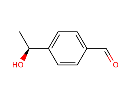 Molecular Structure of 212696-86-1 (Benzaldehyde, 4-[(1S)-1-hydroxyethyl]- (9CI))