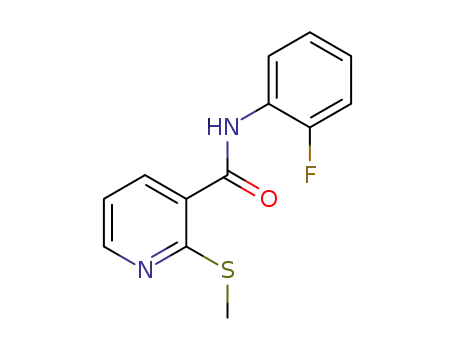N-(2-fluorophenyl)-2-(methylthio)nicotinamide