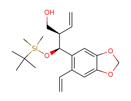 (R)-2-[(S)-(tert-Butyl-dimethyl-silanyloxy)-(6-vinyl-benzo[1,3]dioxol-5-yl)-methyl]-but-3-en-1-ol
