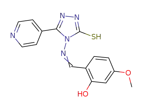2-(((3-mercapto-5-(pyridin-4-yl)-4H-1,2,4-triazol-4-yl)imino)methyl)-5-methoxyphenol