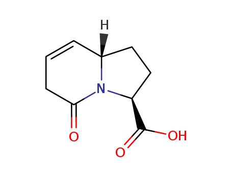 3-INDOLIZINECARBOXYLIC ACID 1,2,3,5,6,8A-HEXAHYDRO-5-OXO-,(3S,8AS)-