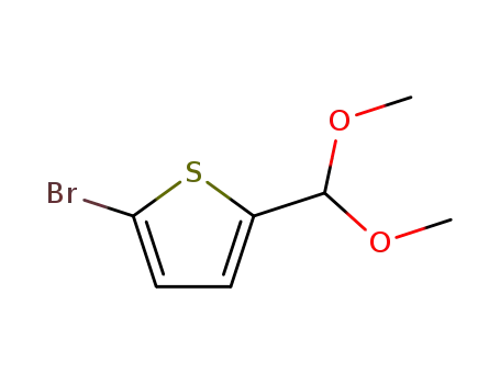 Molecular Structure of 112930-90-2 (2-bromo-5-(dimethoxymethyl)thiophene)