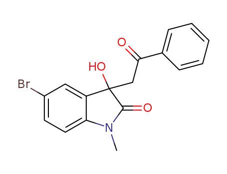 5-bromo-3-hydroxy-1-methyl-3-(2-oxo-2-phenylethyl)-1,3-dihydro-2H-indol-2-one
