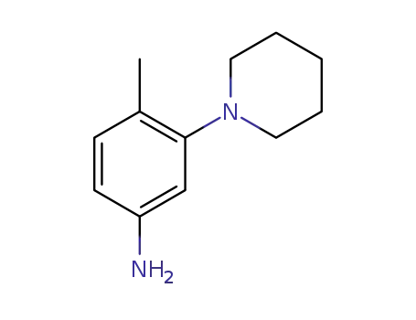 Molecular Structure of 882626-96-2 (4-METHYL-3-PIPERIDIN-1-YL-PHENYLAMINE)