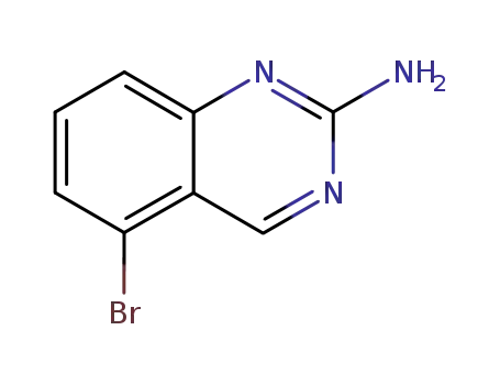 Molecular Structure of 181871-83-0 (5-Bromoquinoxalin-2-amine)