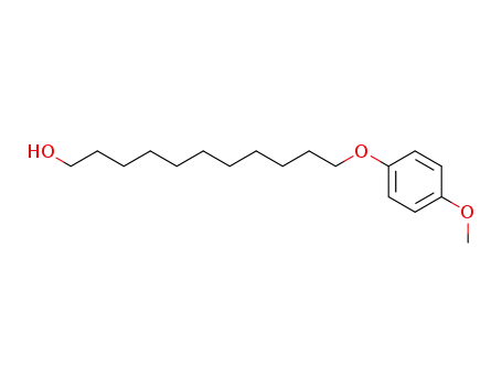 Molecular Structure of 56857-77-3 (1-Undecanol, 11-(4-methoxyphenoxy)-)