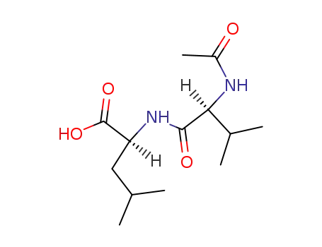 Molecular Structure of 23506-41-4 (L-Leucine, N-acetyl-L-valyl-)