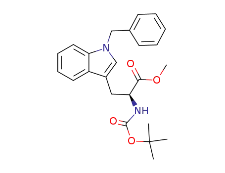3-(1-benzyl-1<i>H</i>-indol-3-yl)-2-<i>tert</i>-butoxycarbonylamino-propionic acid methyl ester