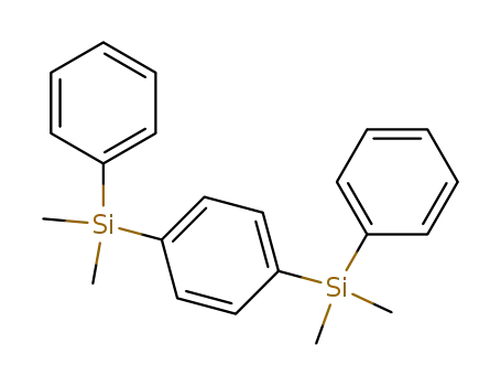 Molecular Structure of 18753-27-0 (1,4-bis(dimethyl(phenyl)silyl)benzene)