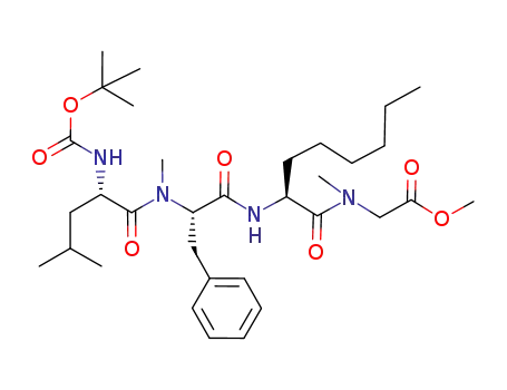 [((S)-2-{(S)-2-[((S)-2-tert-Butoxycarbonylamino-4-methyl-pentanoyl)-methyl-amino]-3-phenyl-propionylamino}-octanoyl)-methyl-amino]-acetic acid methyl ester