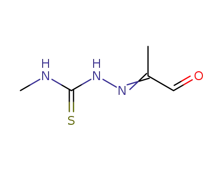 Molecular Structure of 72615-22-6 (Hydrazinecarbothioamide, N-methyl-2-(1-methyl-2-oxoethylidene)-)