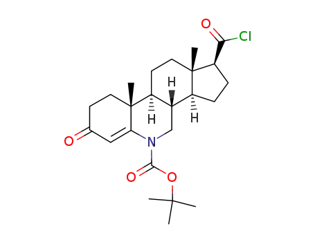 (1S,3aS,3bS,9aR,9bS,11aS)-1-Chlorocarbonyl-9a,11a-dimethyl-7-oxo-1,2,3,3a,3b,4,7,8,9,9a,9b,10,11,11a-tetradecahydro-cyclopenta[i]phenanthridine-5-carboxylic acid tert-butyl ester