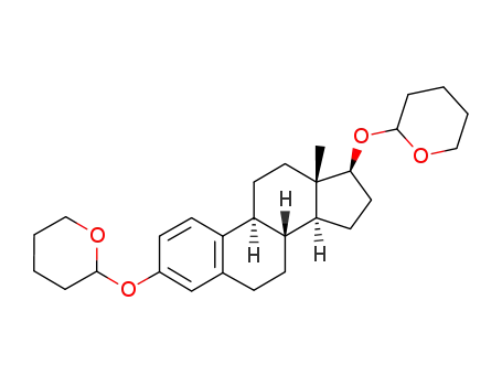 Molecular Structure of 3589-91-1 (3,17β-bis(2-tetrahydropyranyloxy)estra-1,3,5(10)-triene)