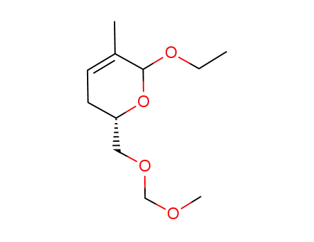 Molecular Structure of 502145-41-7 (2H-Pyran,2-ethoxy-5,6-dihydro-6-[(methoxymethoxy)methyl]-3-methyl-,(6S)-(9CI))
