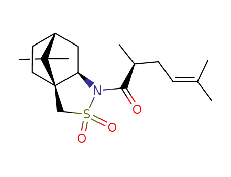 (S)-1-((1S,5R,7R)-10,10-Dimethyl-3,3-dioxo-3λ<sup>6</sup>-thia-4-aza-tricyclo[5.2.1.0<sup>1,5</sup>]dec-4-yl)-2,5-dimethyl-hex-4-en-1-one