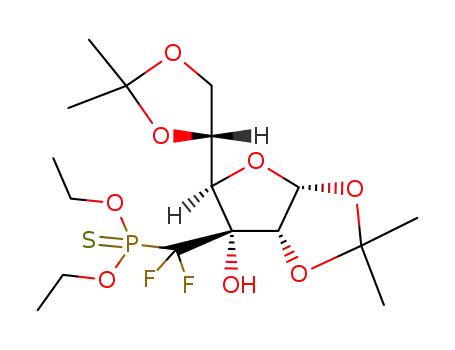 3-(O,O-diethylphosphonothio)difluoromethyl-1,2:5,6-di-O-isopropylidene-α-D-allofuranose