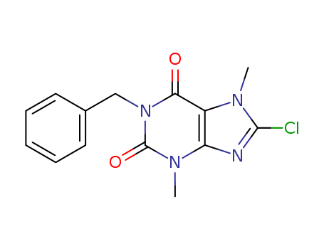 1H-Purine-2,6-dione, 8-chloro-3,7-dihydro-3,7-dimethyl-1-(phenylmethyl)-