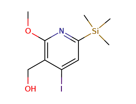 3-Pyridinemethanol, 4-iodo-2-methoxy-6-(trimethylsilyl)-