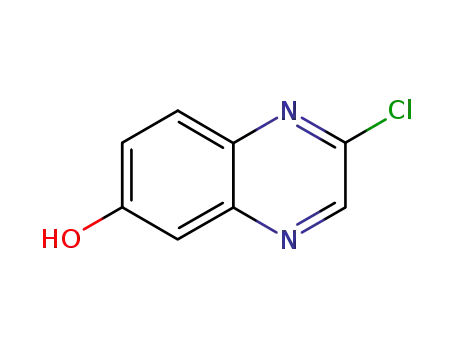 Molecular Structure of 55687-04-2 (2-chloroquinoxalin-6-ol)