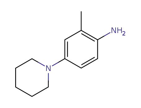 Molecular Structure of 73164-32-6 (2-METHYL-4-(1-PIPERIDINYL)-BENZENAMINE)