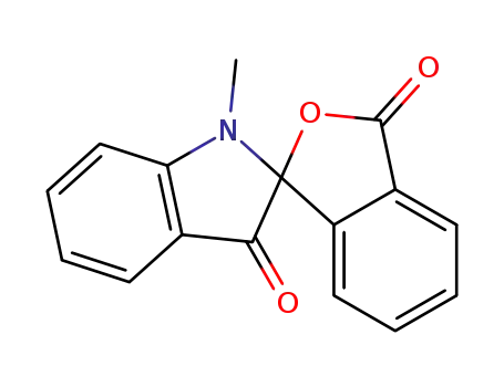 Molecular Structure of 208118-72-3 (1-methyl-3'H-spiro[indoline-2,1'-isobenzofuran]-3,3'-dione)