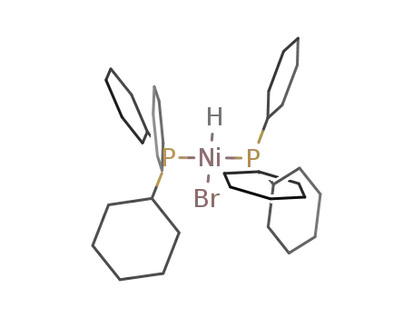 Molecular Structure of 30374-65-3 (Ni(P(C<sub>6</sub>H<sub>11</sub>)3)2H(Br))