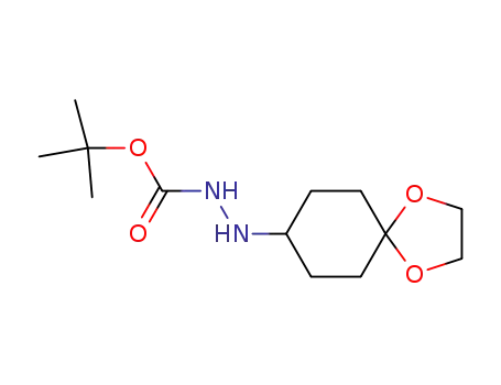 Molecular Structure of 1144080-27-2 (tert-butyl 2-(1,4-dioxaspiro[4.5]decan-8-yl)hydrazinecarboxylate)