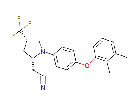 2-((2S,4S)-1-(4-(2,3-dimethylphenoxy)phenyl)-4-(trifluoromethyl)pyrrolidin-2-yl)acetonitrile