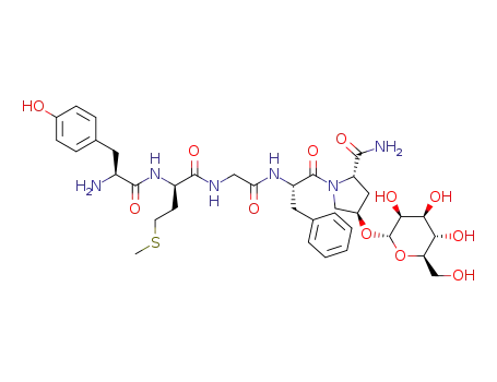 Molecular Structure of 124076-39-7 (enkephalinamide, Met(2)-Hyp(5)galactopyranosyl-)