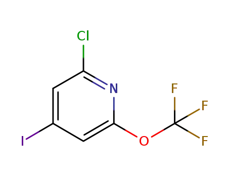 Molecular Structure of 1221171-96-5 (2-Chloro-4-iodo-6-(trifluoroMethoxy)pyridine)