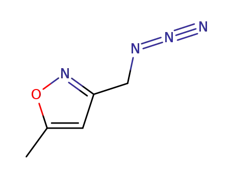 Molecular Structure of 154016-53-2 (Isoxazole, 3-(azidomethyl)-5-methyl-)