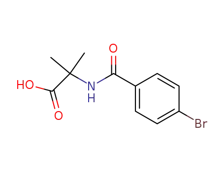 Molecular Structure of 99573-39-4 (Alanine, N-(4-bromobenzoyl)-2-methyl-)