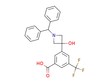 3-[1-(diphenylmethyl)-3-hydroxyazetidin-3-yl]-5-(trifluoromethyl)benzoic acid