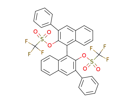 trifluoro-methanesulfonic acid 3,3'-diphenyl-2'-trifluoromethanesulfonyloxy-[1,1']binaphthalenyl-2-yl ester