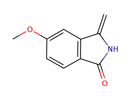 Molecular Structure of 1239331-79-3 (2,3-dihydro-5-methoxy-3-methylidene-1H-isoindol-1-one)