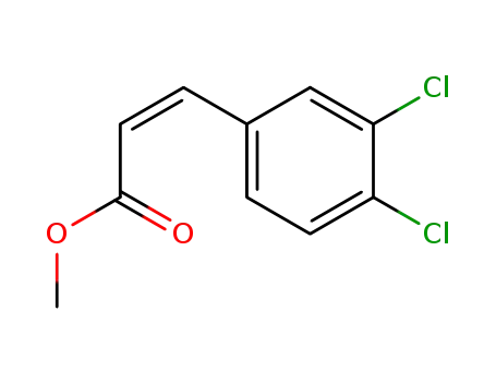 Molecular Structure of 107468-11-1 ((Z)-methyl 2-bromo-3-(3,4-dichlorophenyl)acrylate)