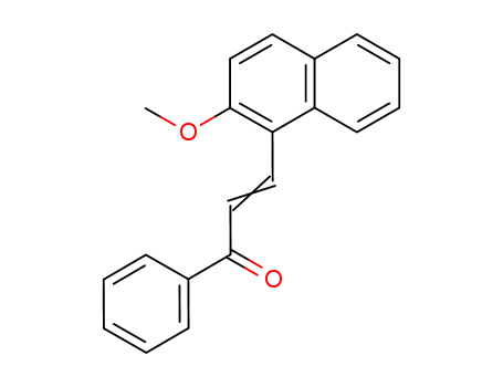 Molecular Structure of 5460-77-5 (3-(2-methoxynaphthalen-1-yl)-1-phenyl-prop-2-en-1-one)