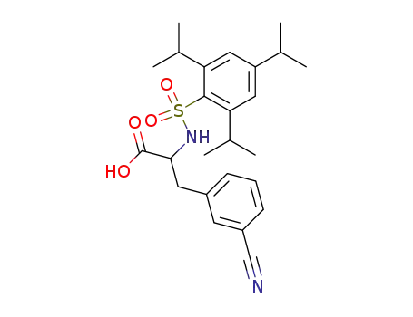 3-(3-Cyano-phenyl)-2-(2,4,6-triisopropyl-benzenesulfonylamino)-propionic acid