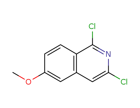 Molecular Structure of 24623-39-0 (1,3-Dichloro-6-methoxyisoquinoline)