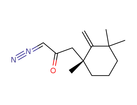 1-Diazo-3-((R)-1,3,3-trimethyl-2-methylene-cyclohexyl)-propan-2-one