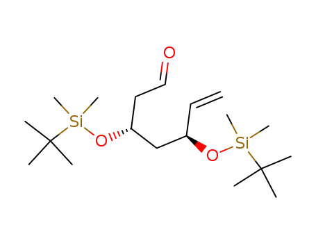 Molecular Structure of 172516-23-3 (6-Heptenal, 3,5-bis[[(1,1-dimethylethyl)dimethylsilyl]oxy]-, (3S,5S)-)