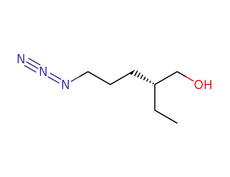Molecular Structure of 194653-98-0 (1-Pentanol, 5-azido-2-ethyl-, (2R)-)